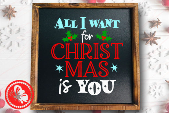 All I Want for Christmas is You Embroidery