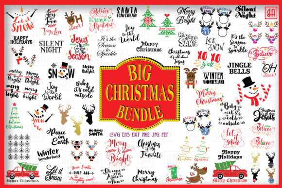 BIG Christmas Bundle SVG: A Festive Illustration Asset for Local Brands
