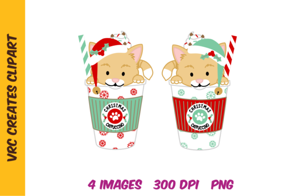 Christmas Cat Catpuccino Cappuccino Illustration Review