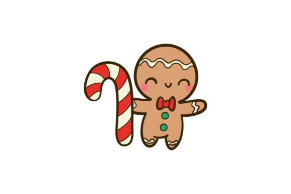 Christmas Gingerman and Stick Svg for Local Branding
