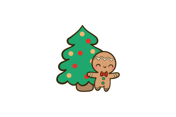 Christmas Tree and Gingerman Svg Illustrations for Local Branding