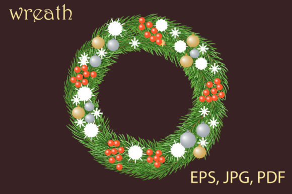 Christmas Wreath SVG for Handmade Creations