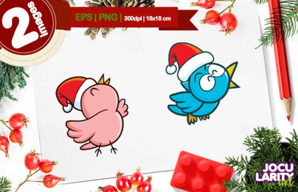 Cute Christmas Bird Cartoon Vector Review