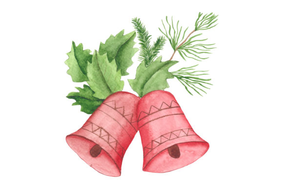 Cute Watercolor Christmas Bell Illustration Review