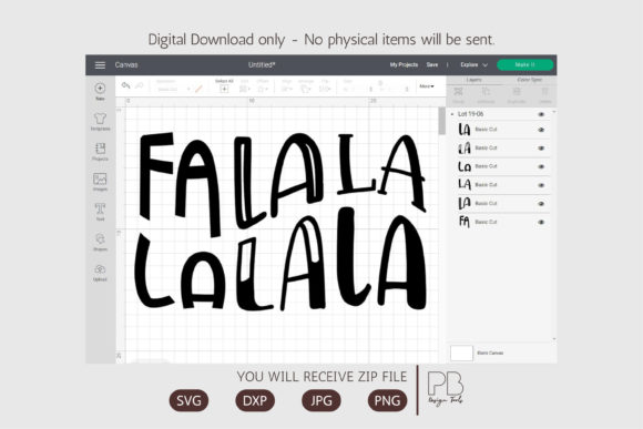 Fa La La La SVG: Festive Illustration for Local Branding