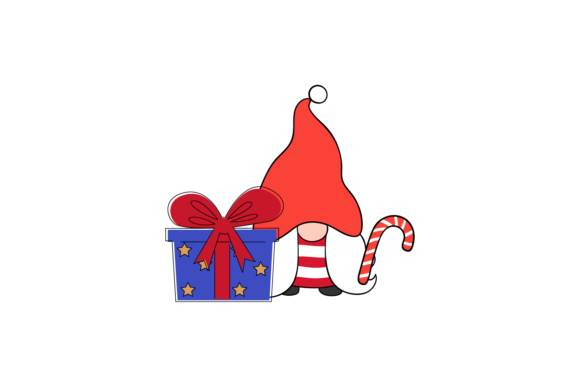 Gnome Christmas Ornament GIFT Illustration