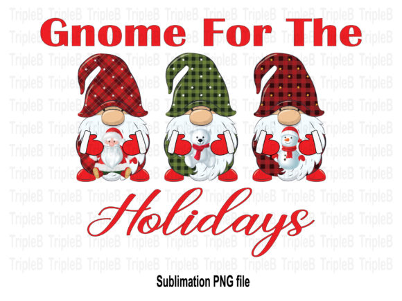 Gnome the Holidays Christmas Illustrations