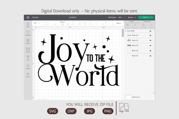 Joy to the World SVG, Christmas Gift Illustrations
