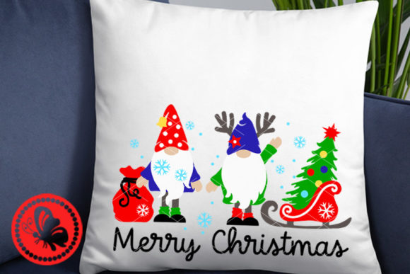 Merry Christmas Tree Gnomes Gifts Illustrations