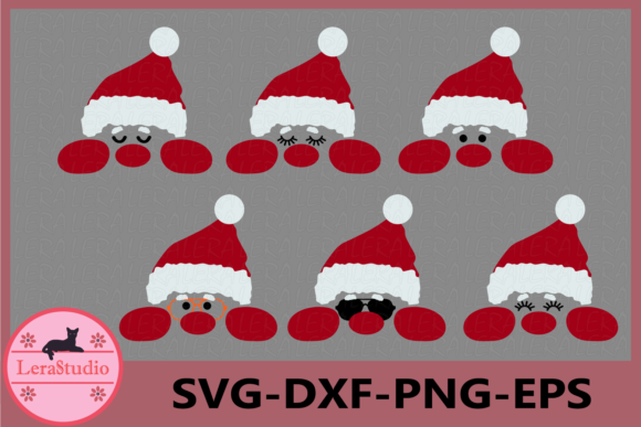 Santa Face Illustration for Festive Branding