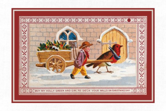 Vintage Christmas Card 103 Illustrations for Crafting