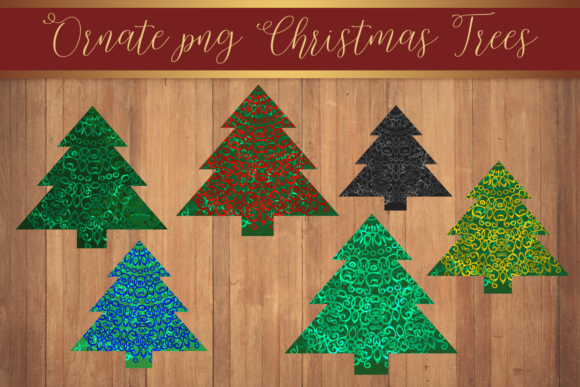 Vintage Sublimation Christmas Tree PNG for Illustrations